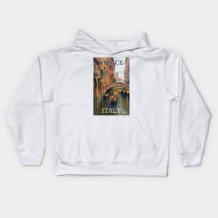 Venice Italy Poster Art Kids Hoodie